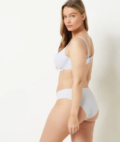 Komfortabler Mikrofaser Schalen BH mit Bügel - Nahtlose Optik in Blau-Grau -Etam Verkäufe 653578521 a