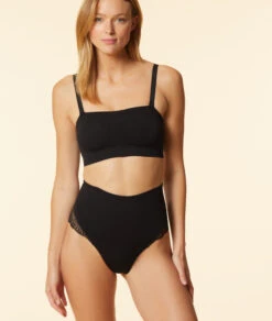 Figurformender Bandeau BH Schwarz – Nahtloser Komfort & Halt