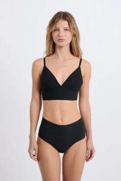 Rückenfreier Triangle BH ohne Bügel aus weicher Mikrofaser - Schwarz -Etam Verkäufe 653627605 6