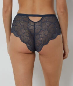 Elegante Damen Shorty mit floraler Spitze in Blau – Komfortabler Sitz -Etam Verkäufe 653660425 b