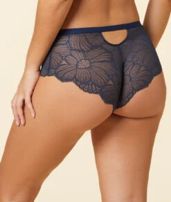 Elegante Damen Shorty mit floraler Spitze in Blau – Komfortabler Sitz -Etam Verkäufe 653660425 c
