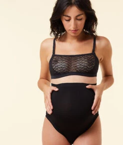 Etam Maman Hochtaillen-Umstands-Panty aus Mikrofaser - Schwarz -Etam Verkäufe 653697805 6