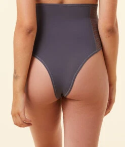 Schwangerschafts-Tanga mit hoher Taille - Spitze & Mikrofaser in Anthrazit 9 Schwangerschafts-Tanga mit hoher Taille - Spitze & Mikrofaser in Anthrazit -Etam Verkäufe 653700404 c