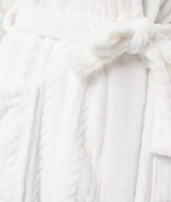 Langer Fleece-Bademantel in Ekru – Luxuriöser Komfort & Nachhaltiges Design -Etam Verkäufe 653714580 b