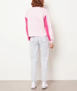 Jeans Im Mom-Schnitt, Hohe Taille, 100 % Baumwolle HIMMELBLAU