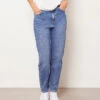 Jeans Im Mom-Schnitt, Hohe Taille, 100 % Baumwolle BLAU -Etam Verkäufe 653731722 x