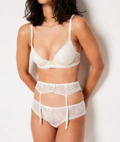 Eleganter Spitzen-Strumpfhalter in Ecru – Verführerischer Strapsgürtel für Damen -Etam Verkäufe 653739980 6