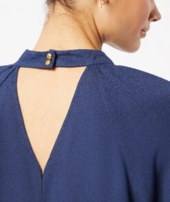 Bluse Mit Angepufften Ärmeln MARINEBLAU 8 Bluse Mit Angepufften Ärmeln MARINEBLAU -Etam Verkäufe 653740025 b