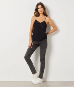 Caraco Mit Spitze Am Ausschnitt SCHWARZ -Etam Verkäufe 653747405 6