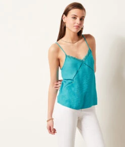 Caraco Mit Spitze Am Ausschnitt TÜRKIS 9 Caraco Mit Spitze Am Ausschnitt TÜRKIS -Etam Verkäufe 653747430 c