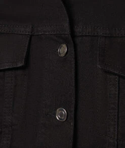 Schwarze Jeansjacke - Damen Blouson aus 100% Baumwolle -Etam Verkäufe 653754005 b