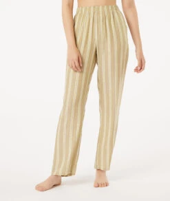 Damen Pyjamahose Gestreift - Weite Viskose Schlafhose | Anis Absinth 9 Damen Pyjamahose Gestreift - Weite Viskose Schlafhose | Anis Absinth -Etam Verkäufe 653765141 c