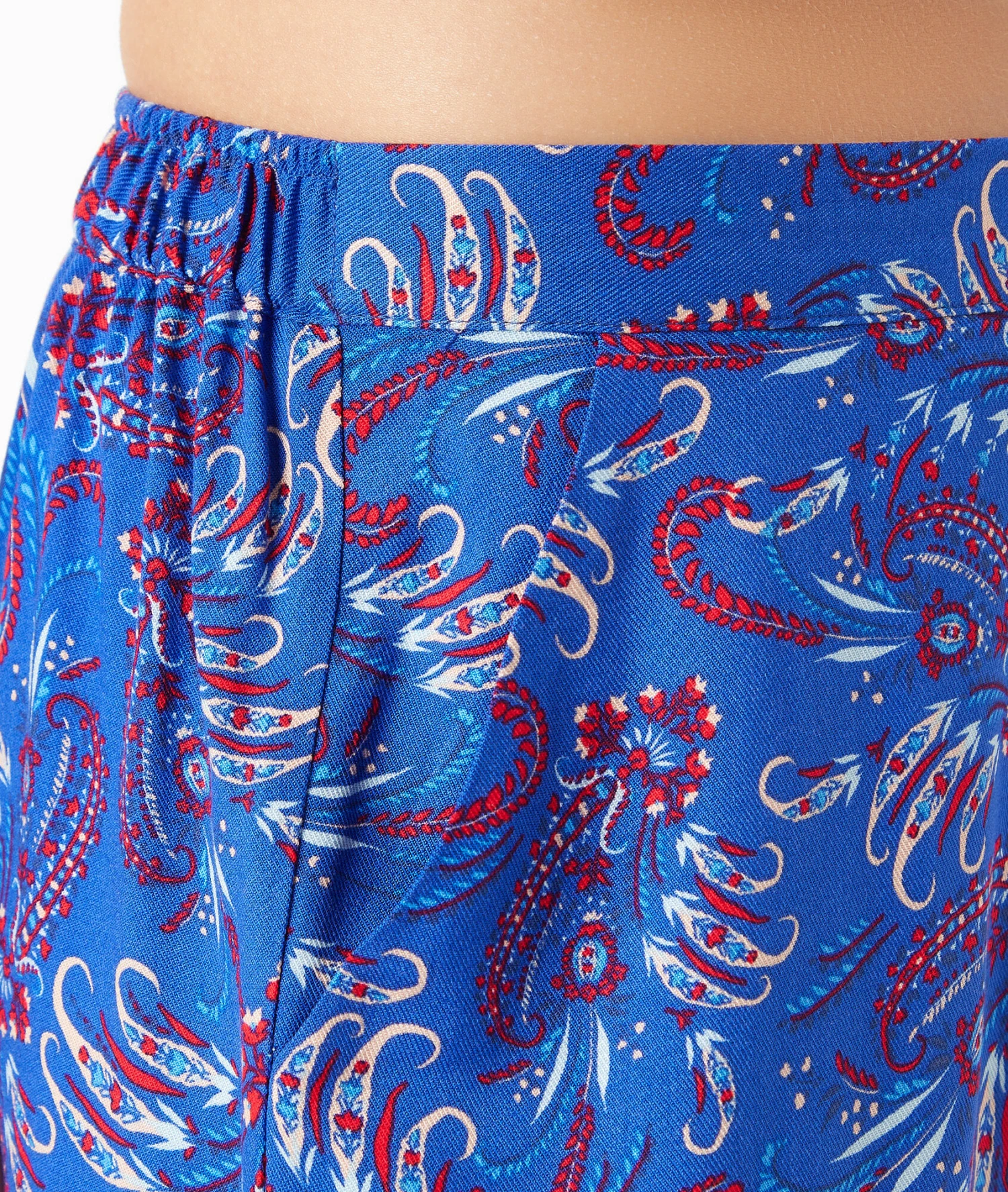 Florale Pyjamahose in Königsblau – Bequeme Damen Schlafhose aus Viskose 4 Florale Pyjamahose in Königsblau – Bequeme Damen Schlafhose aus Viskose – Bild 4