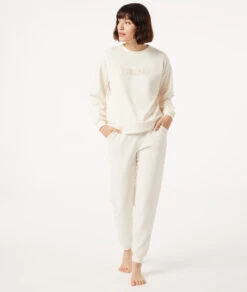 Damen Jogginghose in Beige – Flauschige High Waist Loungewear -Etam Verkäufe 653778283 6