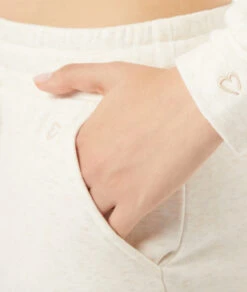 Damen Jogginghose in Beige – Flauschige High Waist Loungewear -Etam Verkäufe 653778283 b