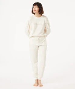 Damen Jogginghose in Beige – Flauschige High Waist Loungewear -Etam Verkäufe 653778283 c