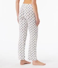 Leichte Pyjamahose in Ecru mit Kykladen-Print & Komfortbund -Etam Verkäufe 653778680 a