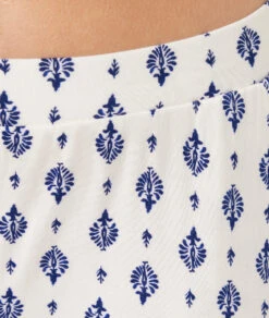 Leichte Pyjamahose in Ecru mit Kykladen-Print & Komfortbund -Etam Verkäufe 653778680 b