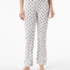 Leichte Pyjamahose in Ecru mit Kykladen-Print & Komfortbund -Etam Verkäufe 653778680 x