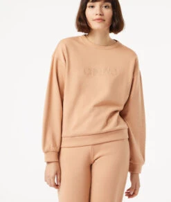 Cozy Apricot Long Sleeve Sleepwear Sweatshirt -Etam Verkäufe 653780561 c