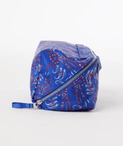 Moderner Kulturbeutel mit Print in Königsblau – Praktischer Reisebegleiter für Kosmetik -Etam Verkäufe 653792023 b