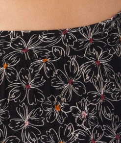 Damen Pyjamahose mit Floral-Print Schwarz - Weiche & Nachhaltige Schlafhose -Etam Verkäufe 653796605 b