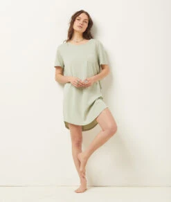 Komfortables Pyjamahemd in Grün - Elegante Nachtwäsche für Damen