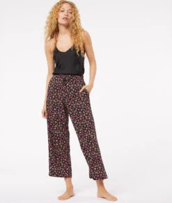 7/8-Pyjamahose Mit Print SCHWARZ -Etam Verkäufe 653798205 6