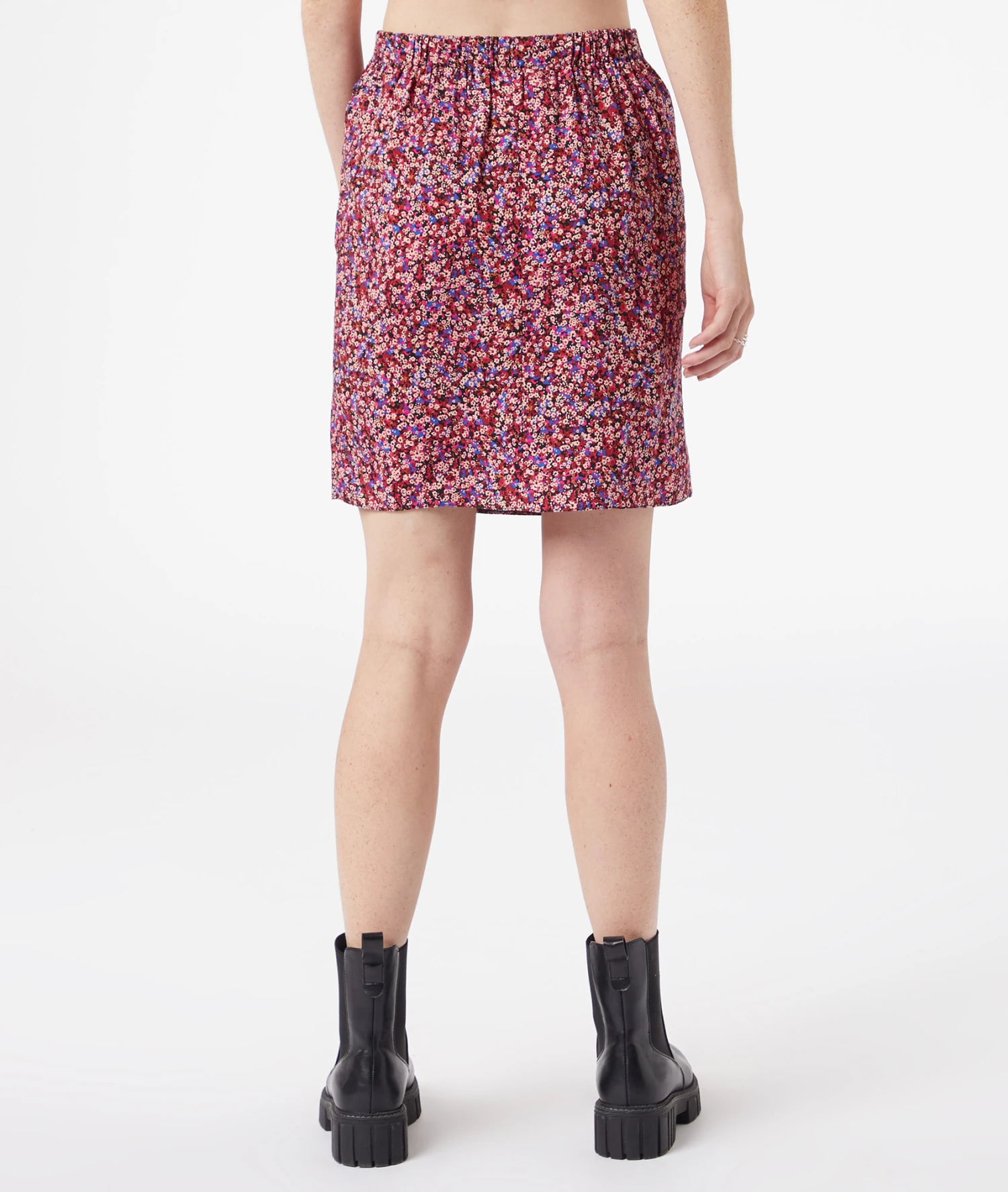 Wickelrock Mit Blumenmuster ROSA 2 Wickelrock Mit Blumenmuster ROSA – Bild 2