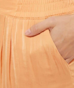 Joy® 7/8-Pyjamahose aus Satin in Apricot mit Print -Etam Verkäufe 653805461 b