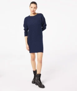 Agatha Pulloverkleid Mit Zopfmuster MARINEBLAU -Etam Verkäufe 653808325 6