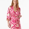 Elegantes Satin Kimono-Nachthemd mit Schimmer-Print in Fuchsia 10 Elegantes Satin Kimono-Nachthemd mit Schimmer-Print in Fuchsia -Etam Verkäufe 653808472 x