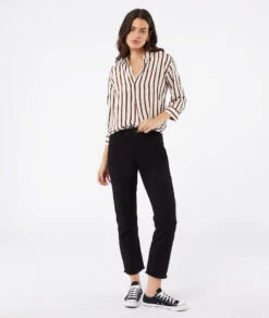 Gestreiftes Hemd Mit Langen Ärmeln EKRÜ 7 Gestreiftes Hemd Mit Langen Ärmeln EKRÜ -Etam Verkäufe 653809039 6