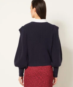 Pullover Aus Strick Mit Angepufften Ärmeln MARINEBLAU -Etam Verkäufe 653811225 a