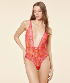 Body Aus Spitze ZINNOBERROT 7 Body Aus Spitze ZINNOBERROT -Etam Verkäufe 653818278 6