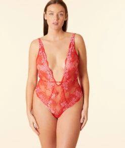 Body Aus Spitze ZINNOBERROT 8 Body Aus Spitze ZINNOBERROT -Etam Verkäufe 653818278 b