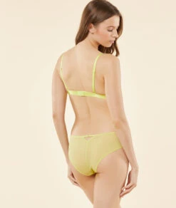 Damen Hipster aus Besticktem Tüll in Strahlendem Gelb -Etam Verkäufe 653820552 a