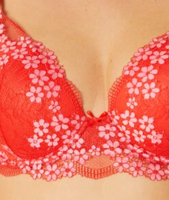 Push-up BH mit tiefem Ausschnitt - Zinnoberrot - Leicht gefütterter Schalen BH 8 Push-up BH mit tiefem Ausschnitt - Zinnoberrot - Leicht gefütterter Schalen BH -Etam Verkäufe 653821578 b
