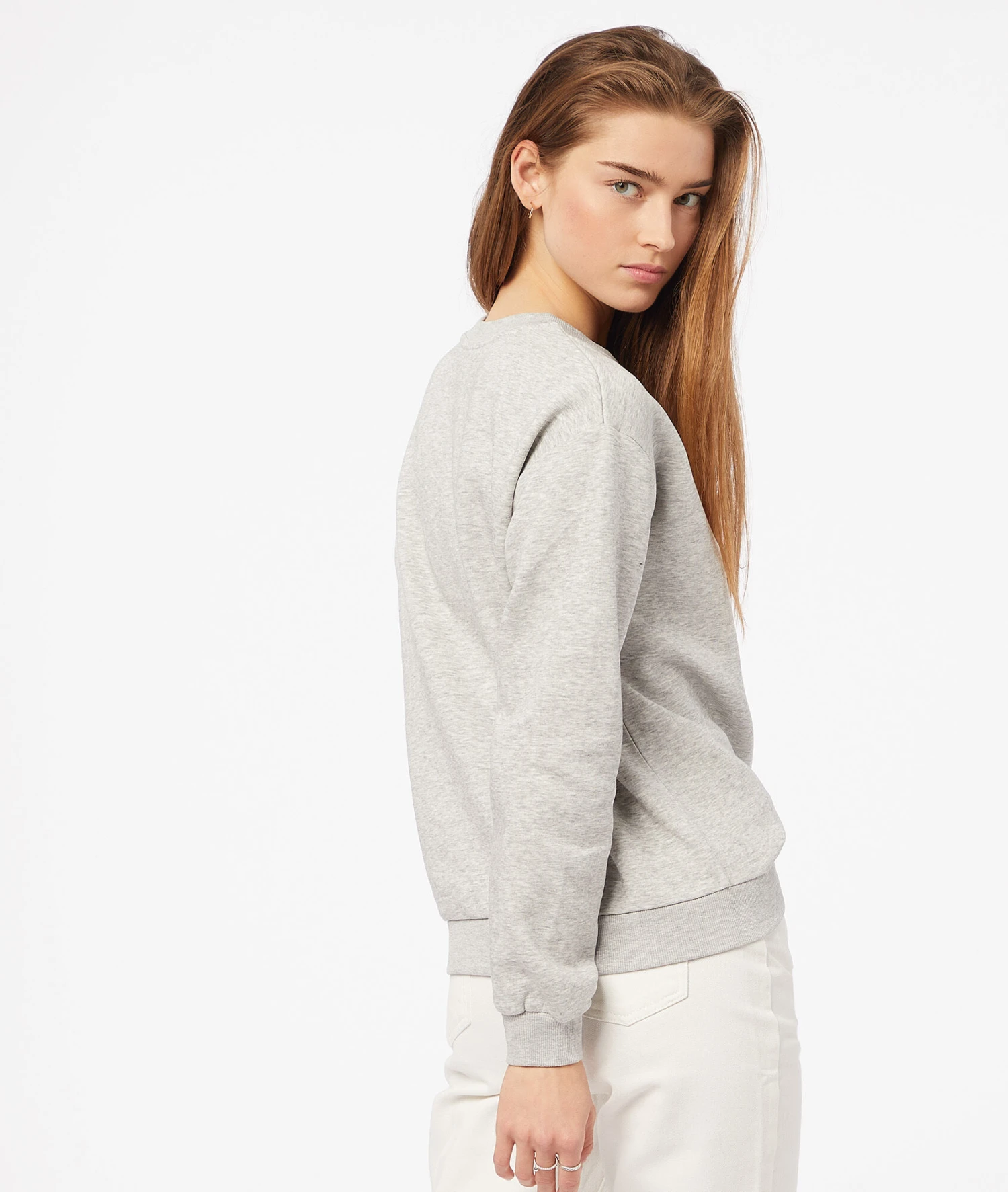 Sweatshirt Mit Print HELLGRAU 2 Sweatshirt Mit Print HELLGRAU – Bild 2