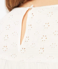 Bluse Mit Gestickten Details ECRU -Etam Verkäufe 653828680 b