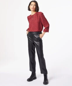 Bluse Mit Print ZIEGEL