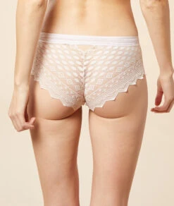 Damen Shorty aus zarter Grafik-Spitze - Nachhaltiges Design in Blush -Etam Verkäufe 653837294 c