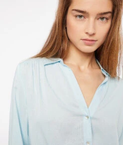 Fließende Hemdbluse HIMMELBLAU -Etam Verkäufe 653847920 b