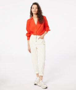 Fließende Hemdbluse ORANGE -Etam Verkäufe 653847963 c
