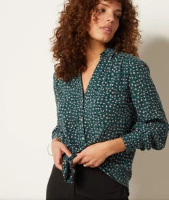 Hemdbluse Mit Print GRÜN -Etam Verkäufe 653848033 c