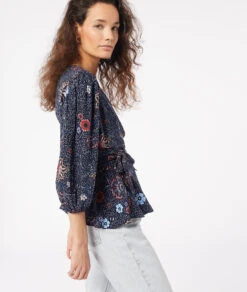 Wickelbluse MARINEBLAU -Etam Verkäufe 653849237 c