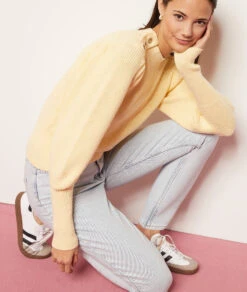 Pullover Aus Geripptem Strick BLASSGELB 7 Pullover Aus Geripptem Strick BLASSGELB -Etam Verkäufe 653864750 6