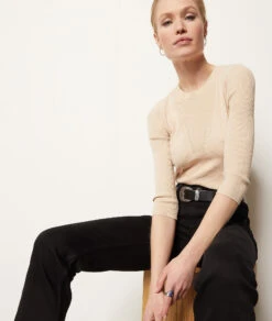 Pullover Aus Gripptem Strick DUNE