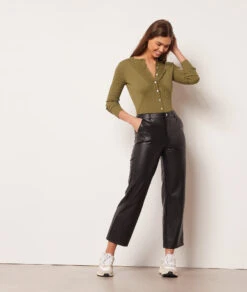 Weste Aus Gripptem Strick TANNENGRÜN -Etam Verkäufe 653867645 6