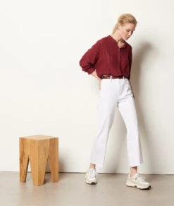 Bluse Mit Schimmernden Details GRANATROT -Etam Verkäufe 653873775 6